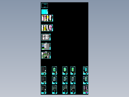 某城市多层框架结构办公楼厂房施工详图（包含设计说明）