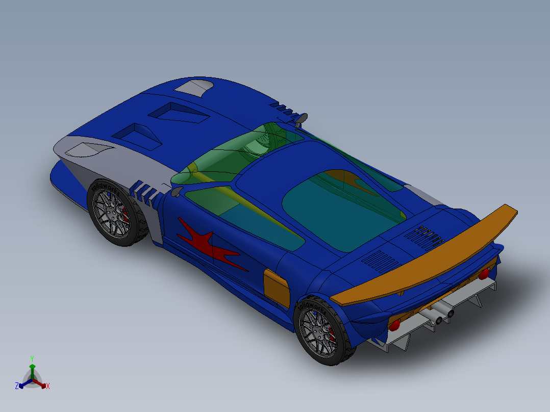改装车正等轴测图