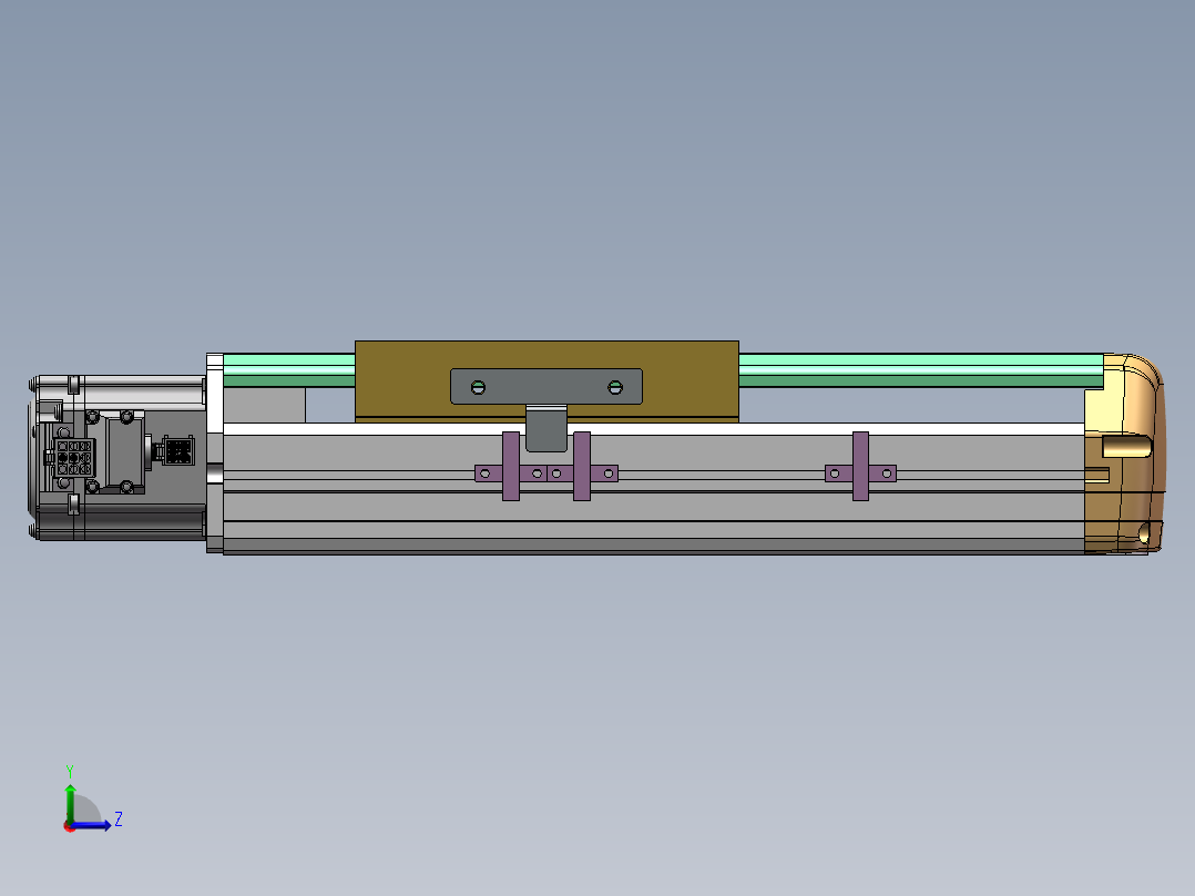 MTH丝杆半封闭模组MTH14-BC-200W左视图