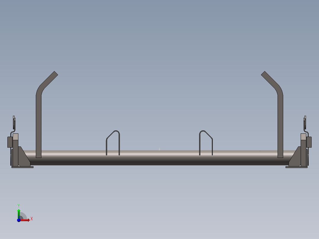 托辊架067前视图