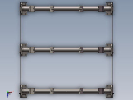 托辊架067俯视缩略图