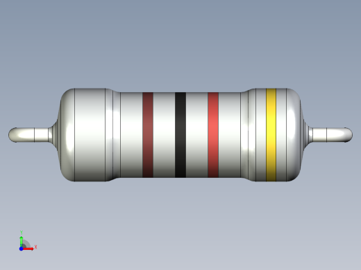 无源元件封装-RES-0.5W-H-MO前视缩略图