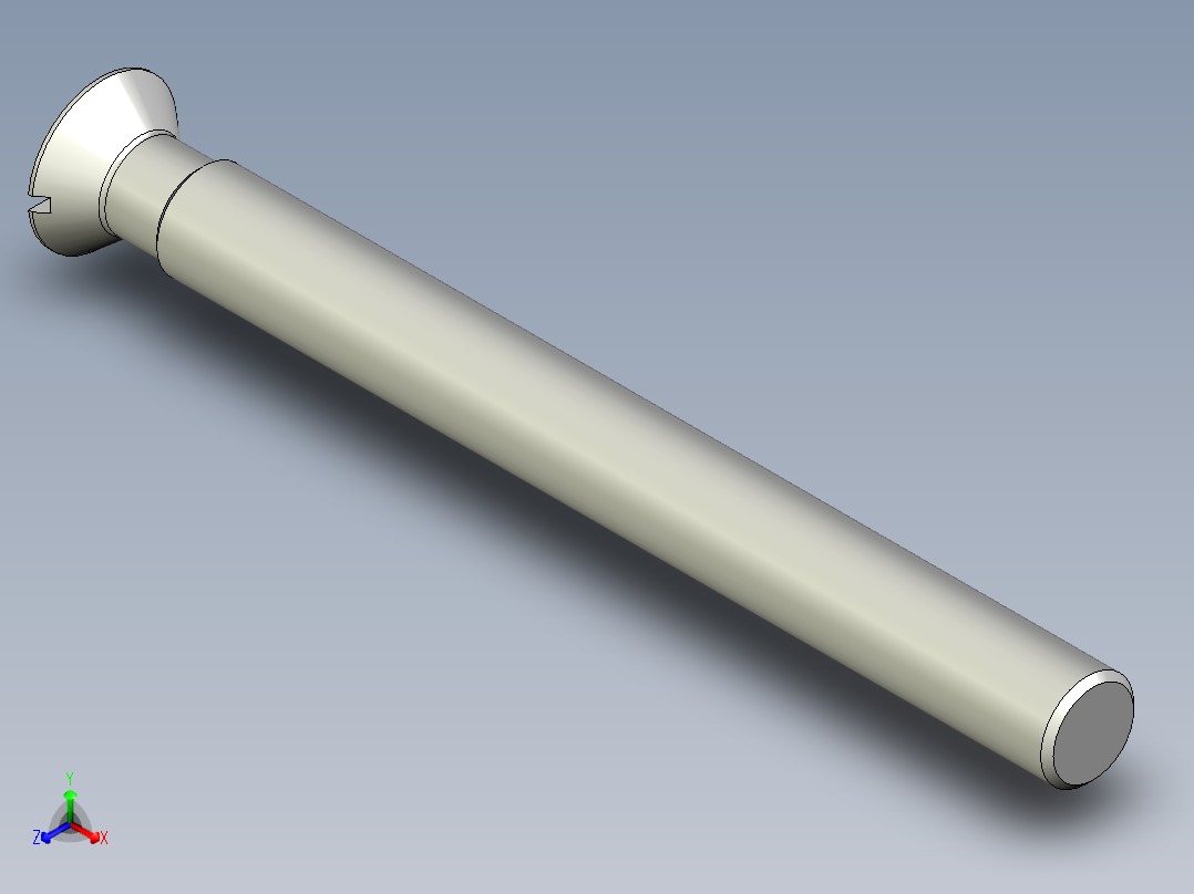 沉头螺钉-Screw_-M27-L288_260-42-4x4-40_-Countersunk_head.stp主视图