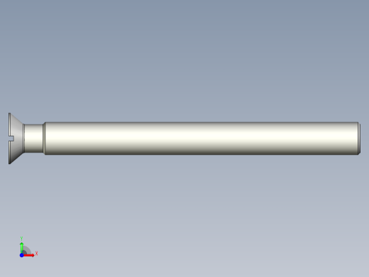 沉头螺钉-Screw_-M27-L288_260-42-4x4-40_-Countersunk_head.stp前视缩略图