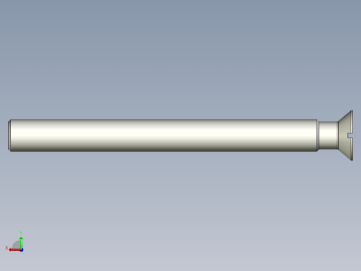 沉头螺钉-Screw_-M27-L288_260-42-4x4-40_-Countersunk_head.stp后视缩略图