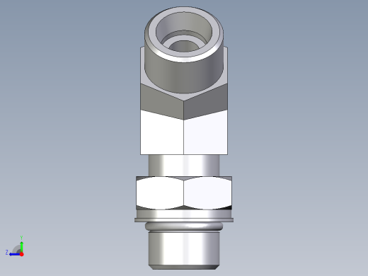 卡套式工业通用硬管接头EO_Adjustable_locknut_45_deg_elbow_VEE12SMOROMDCF右视缩略图