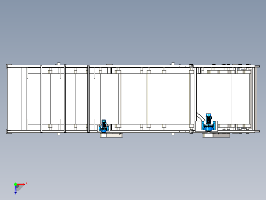 带式压滤机三维模型俯视缩略图