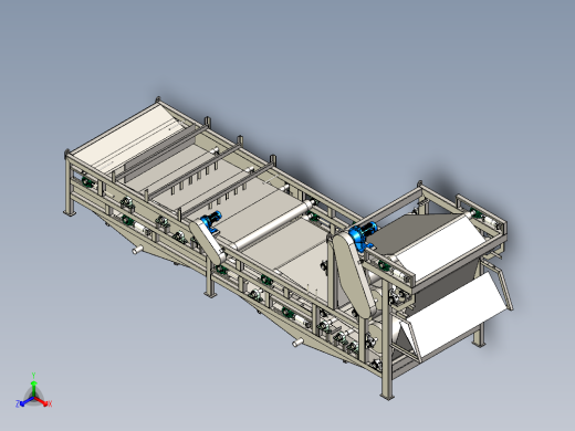 带式压滤机三维模型正等轴测缩略图