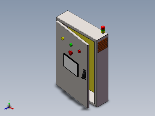 控制柜总成(1)正等轴测缩略图