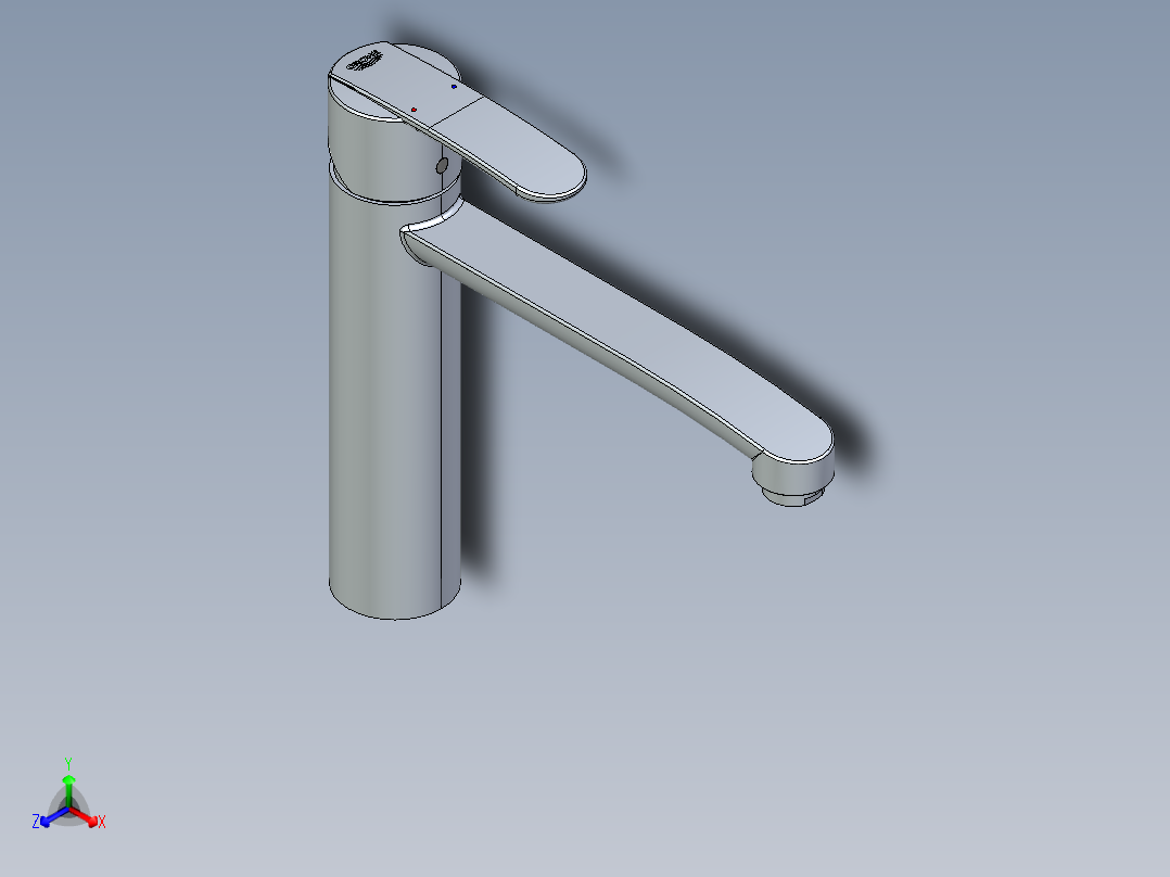 水龙头14正等轴测图