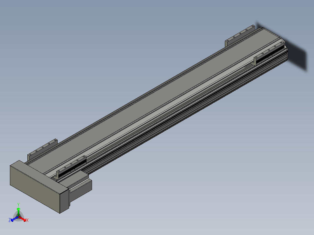 直线模组LHA170-S1050-L设计图纸主视图
