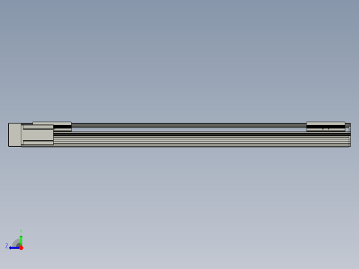 直线模组LHA170-S1050-L设计图纸右视缩略图