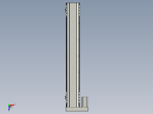 直线模组LHA170-S1050-L设计图纸俯视缩略图
