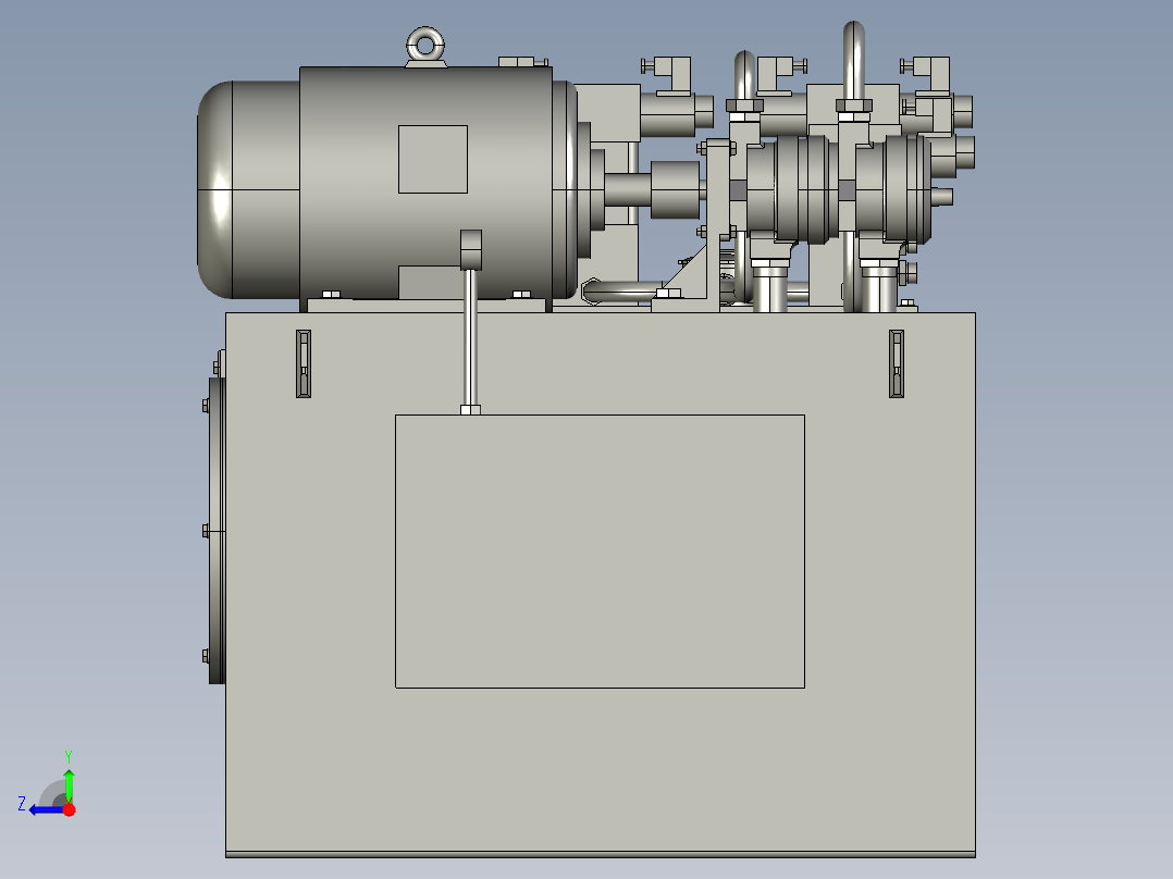 多功能棒料折弯机液压系统设计165437===100右视图