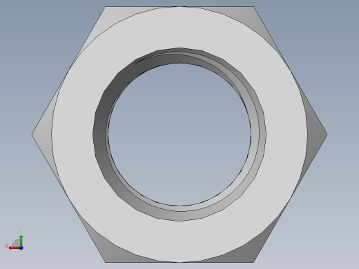 DIN 934 螺母-M36 Nut.SLDPRT后视缩略图