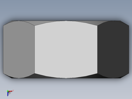 DIN 934 螺母-M36 Nut.SLDPRT俯视缩略图