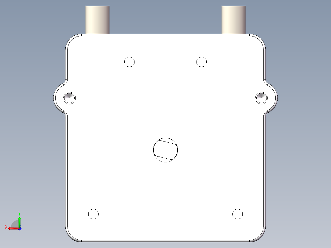 蠕动泵泵头后视图