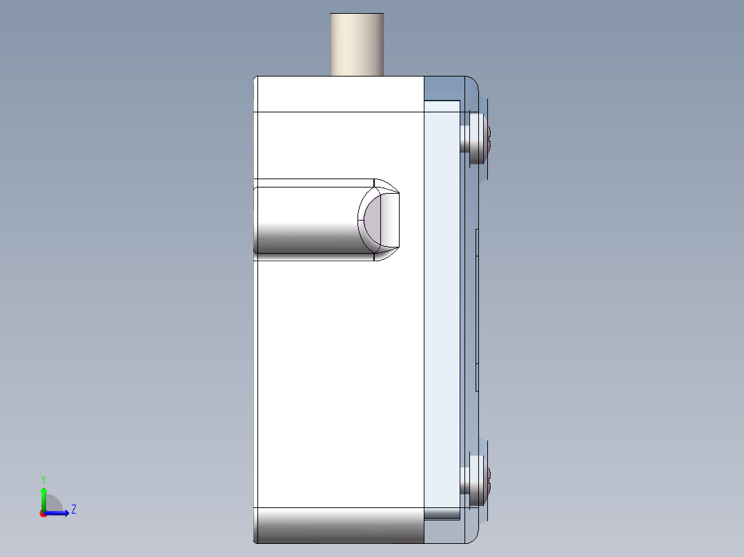蠕动泵泵头左视图