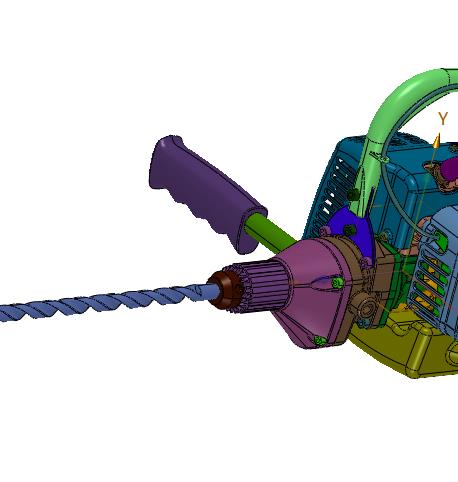 大功率专业墙壁燃油镐