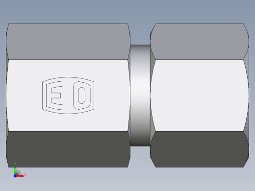 卡套式工业通用硬管接头EO_Swivel_connector_GAI10SM71前视缩略图