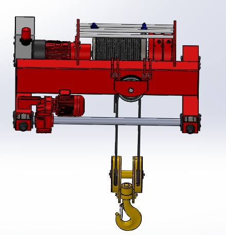 Palan天车又称桥式起重机3D数模图纸 STEP格式缩略图