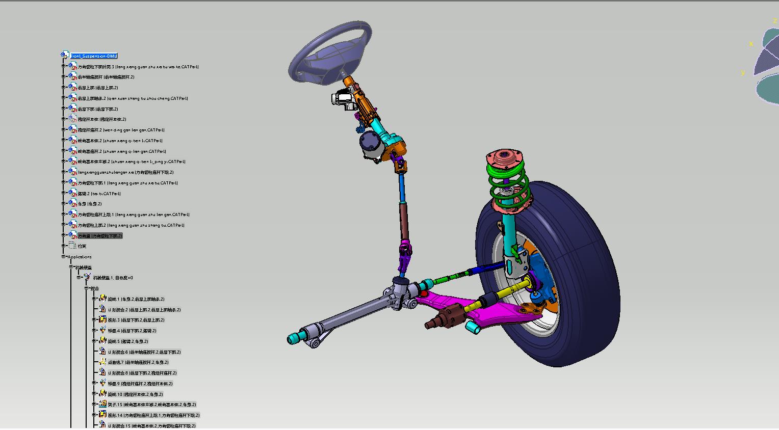 麦弗逊独立悬架运动仿真模拟791314===240