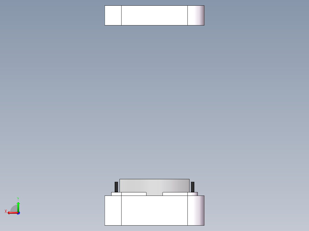 印章模型后视图