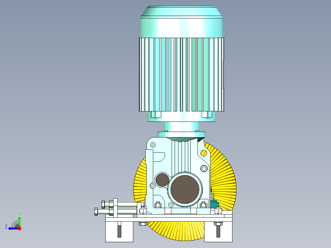 电动滚刷清扫器1700长右视图
