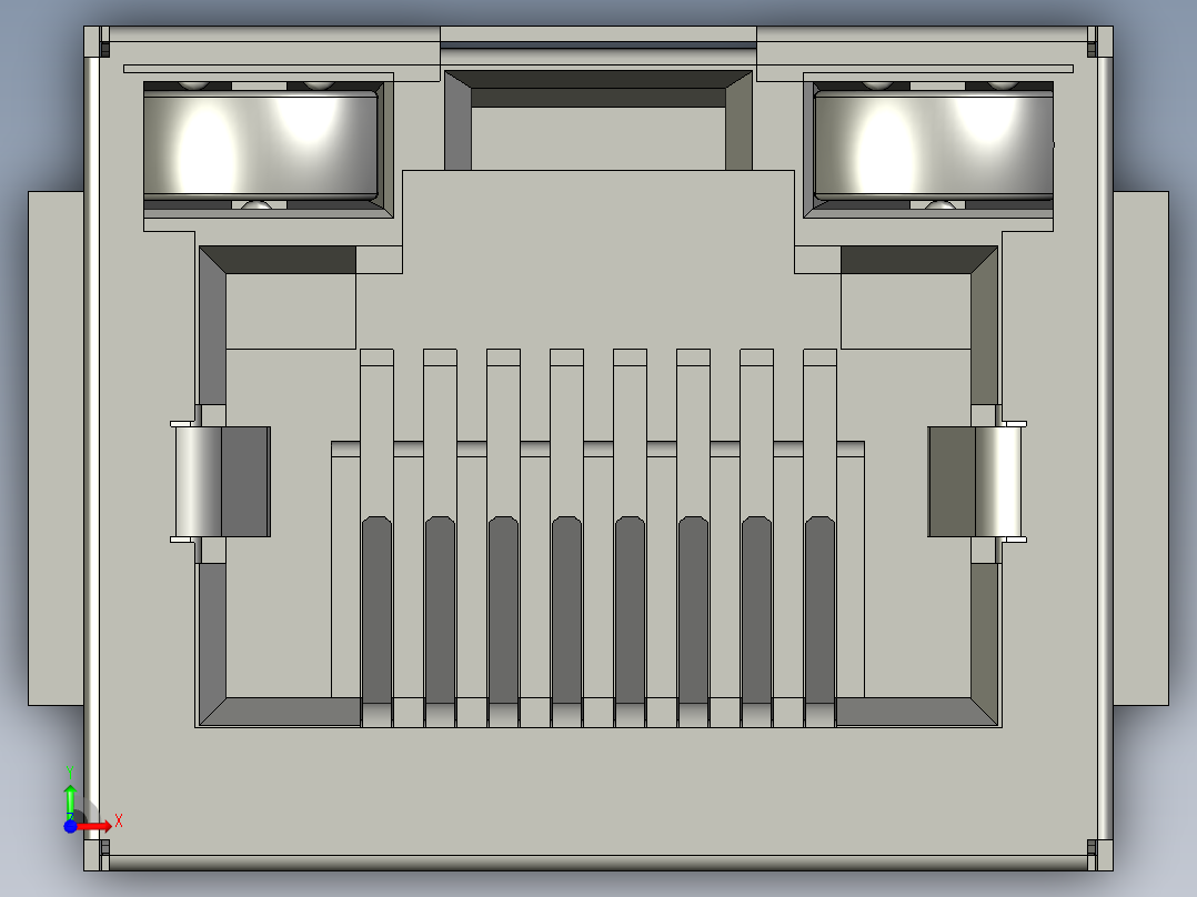 Rj45接口以太网模块前视图