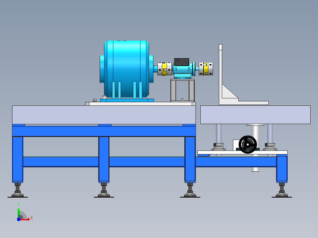 电机测试台前视图