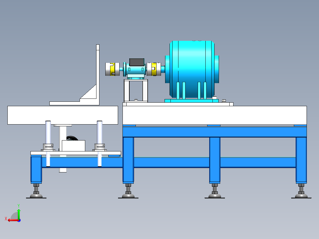 电机测试台后视图