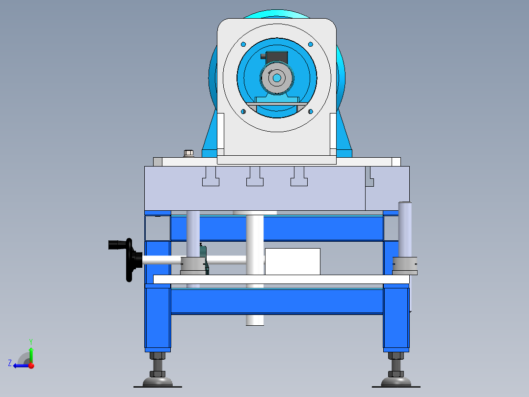 电机测试台右视图
