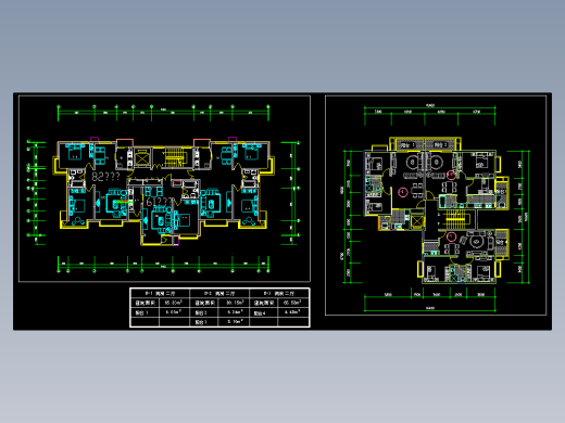 一梯三户户型平面