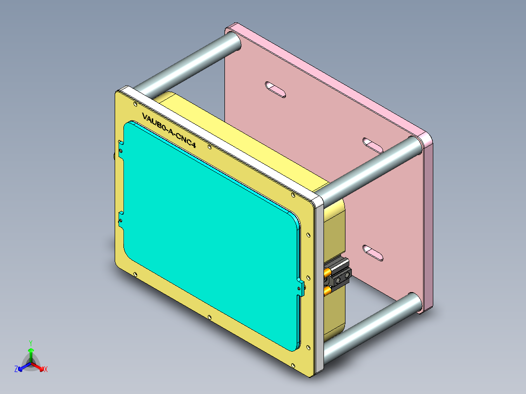 vaub0_lcd_cover619-cnc4正等轴测图