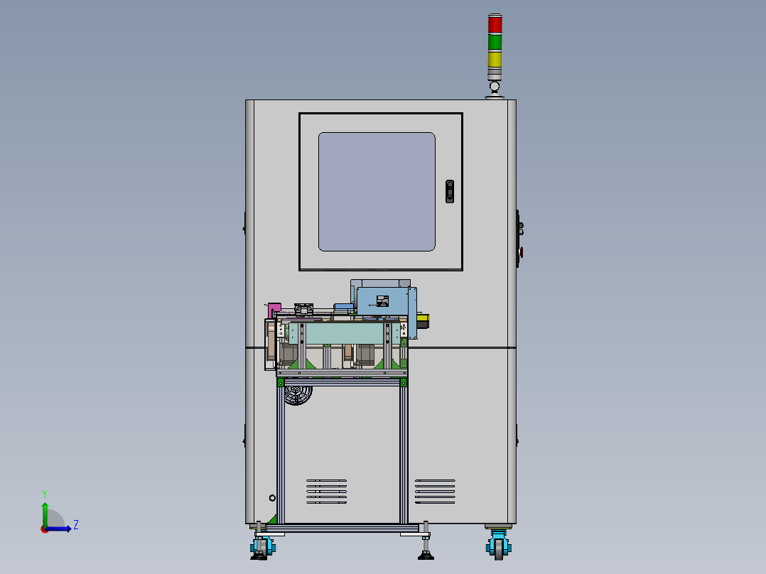 电池焊脚检测设备sw18可编辑左视图
