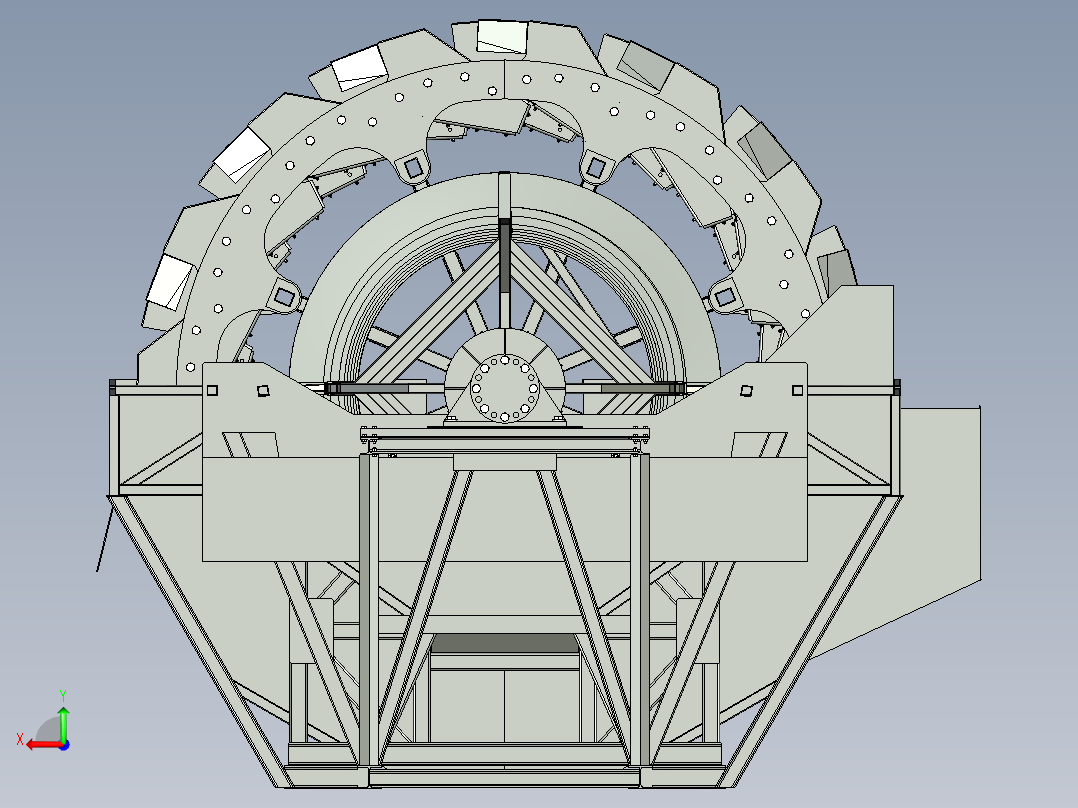 洗砂机stp后视图