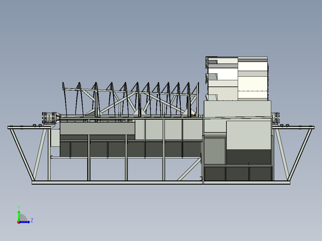 洗砂机stp左视图