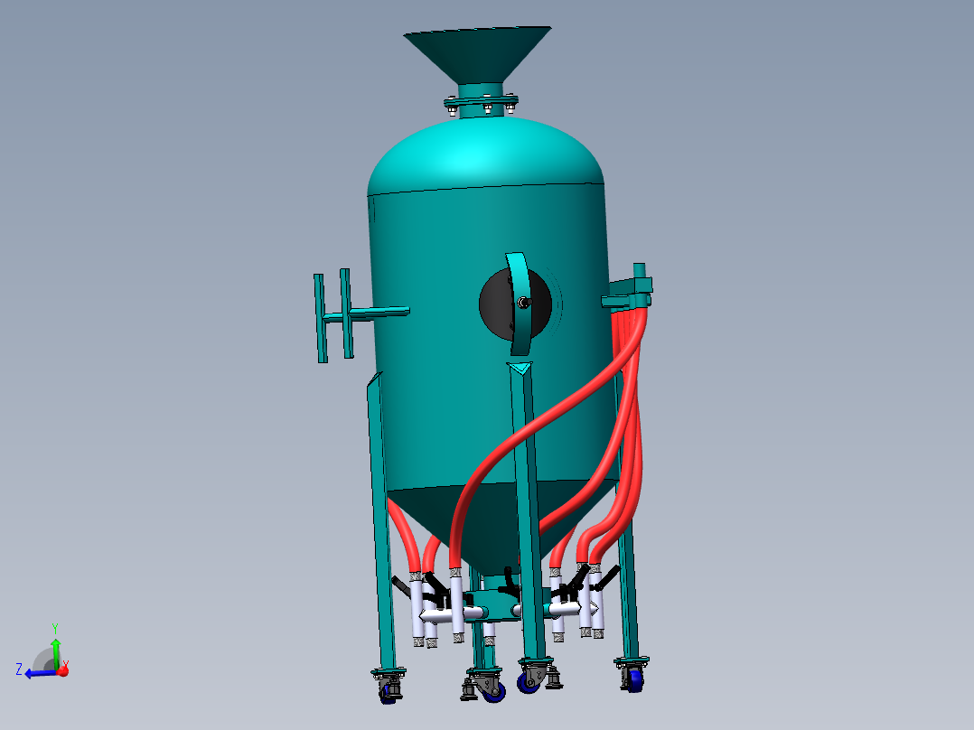 8喷嘴型移动喷砂机sw14可编辑