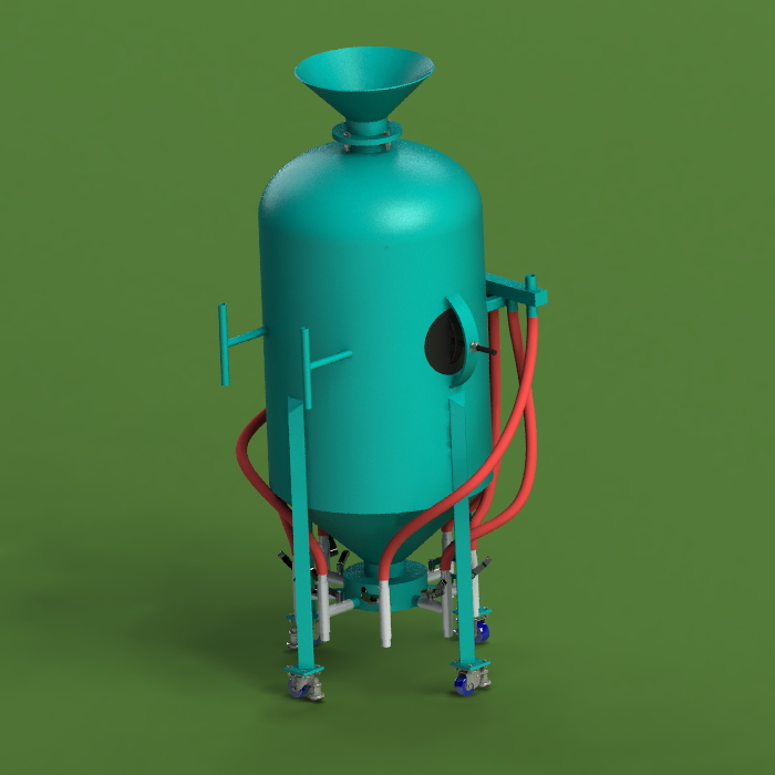 8喷嘴型移动喷砂机sw14可编辑