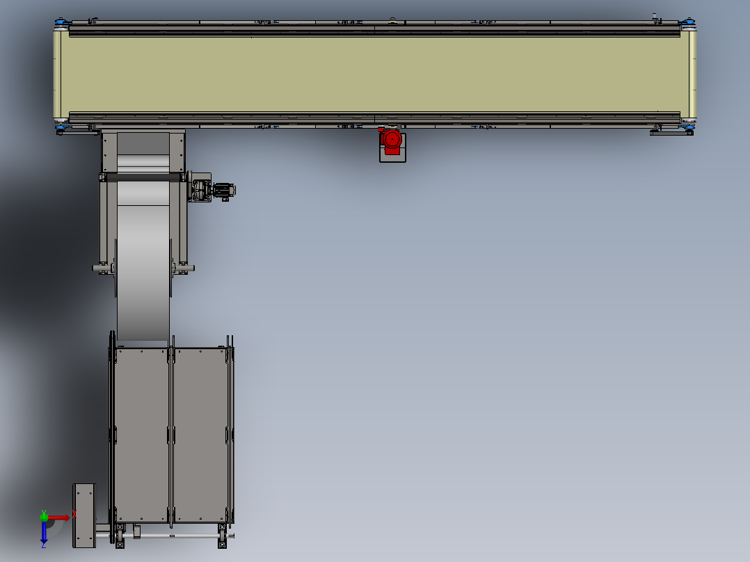 钢板自动成型周转设备sw17可编辑俯视图