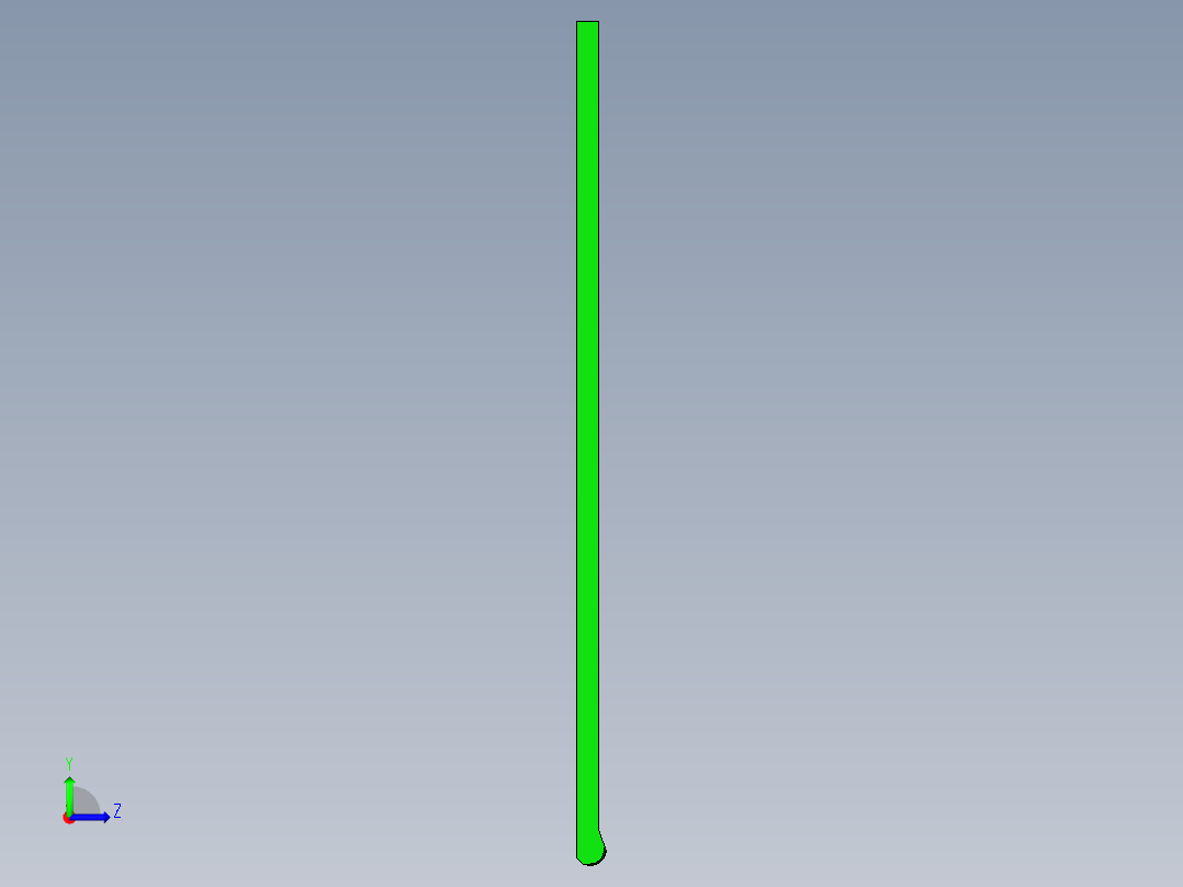 铝板铣内腔UG带程序模型左视图