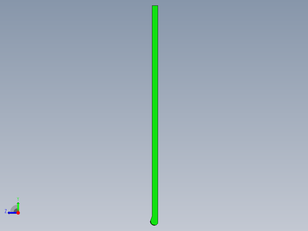 铝板铣内腔UG带程序模型右视图