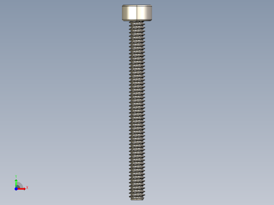 Screw_DIN_912_M1.6x18F_A2.STEP公制内六角螺钉前视图
