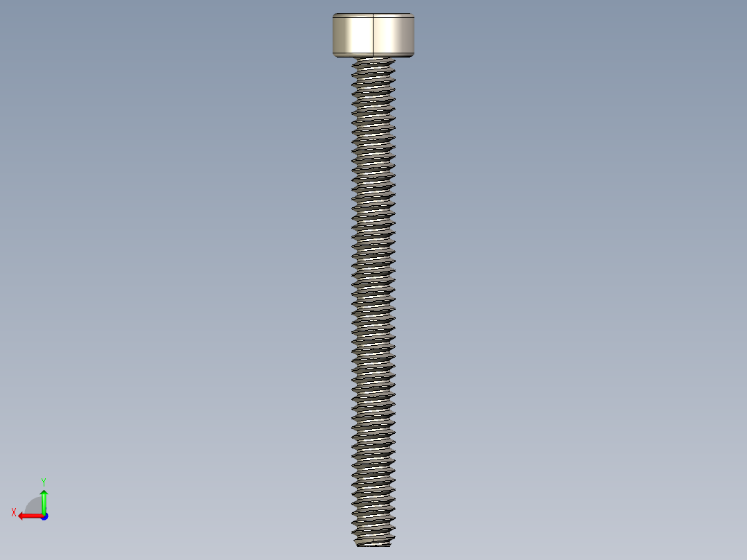Screw_DIN_912_M1.6x18F_A2.STEP公制内六角螺钉后视图