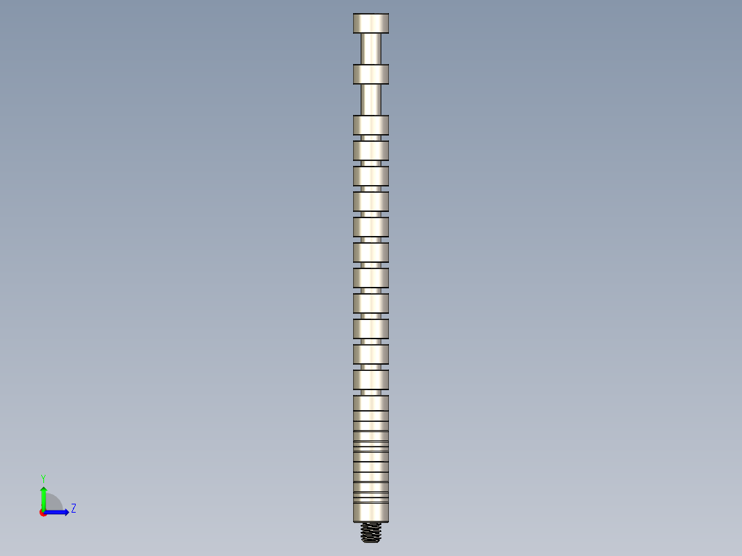 M4公制内六角螺钉汇总左视图