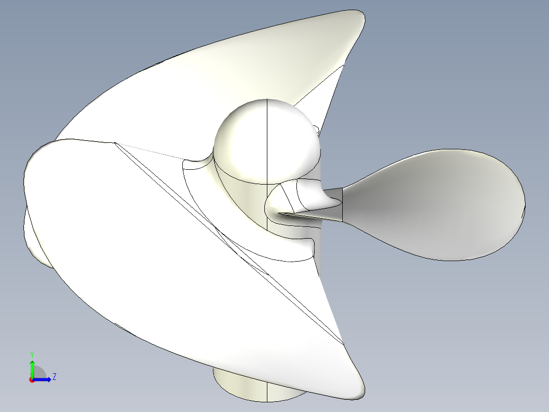 螺旋桨(18)左视图