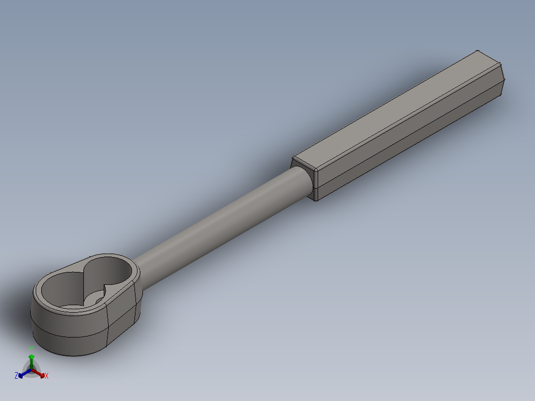 扳手图纸正等轴测图