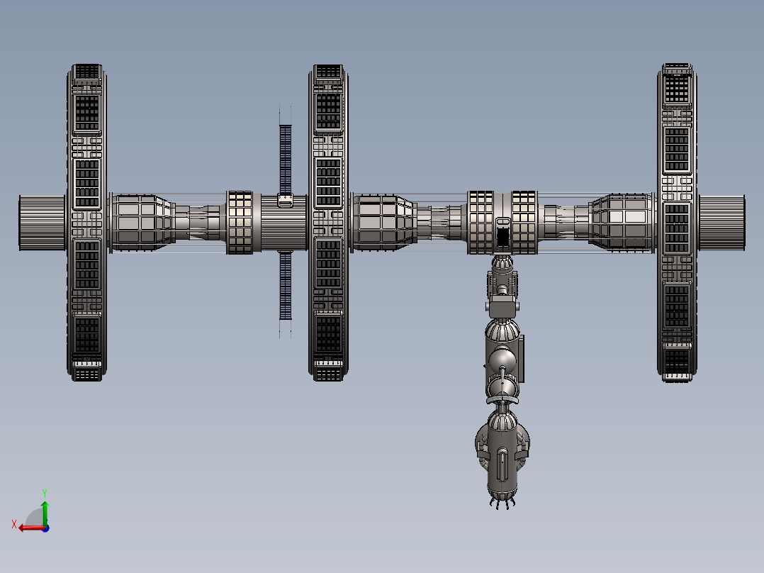 卫星、空间站(48)后视图