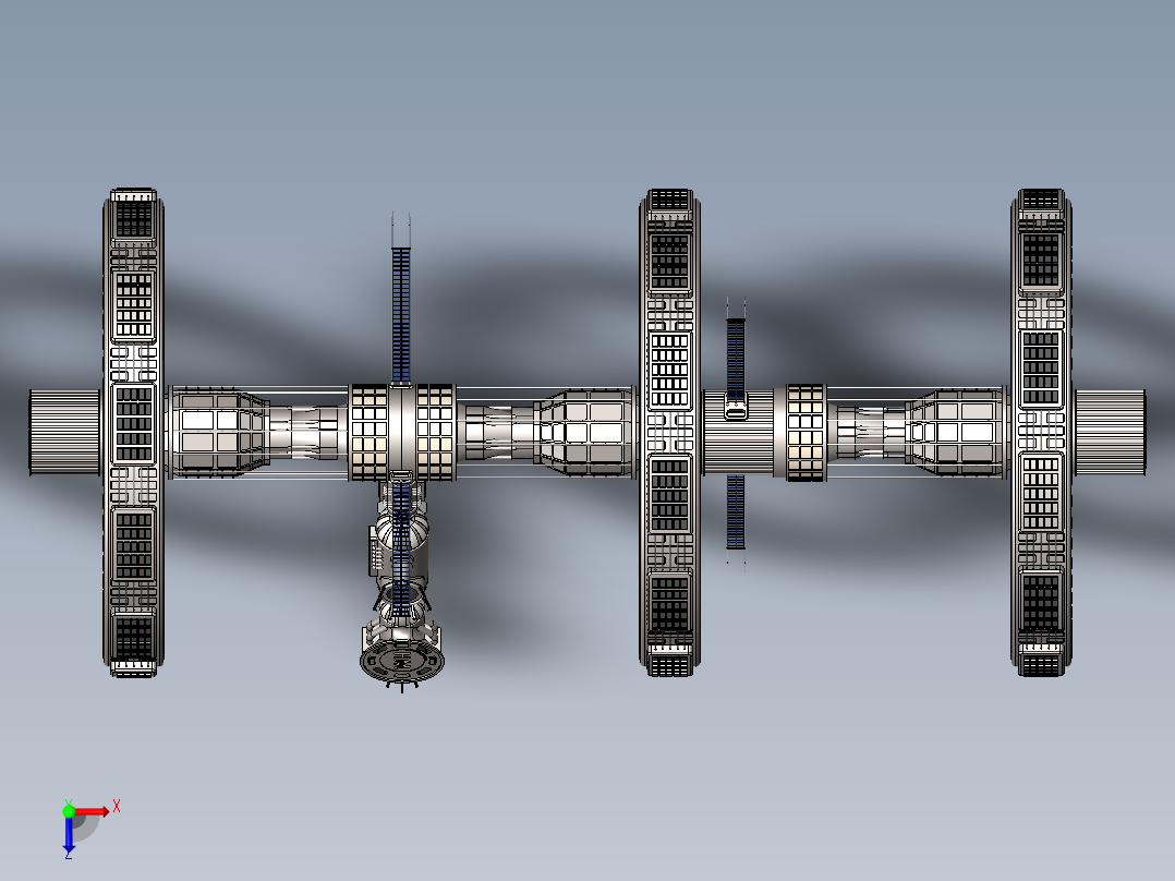 卫星、空间站(48)俯视图
