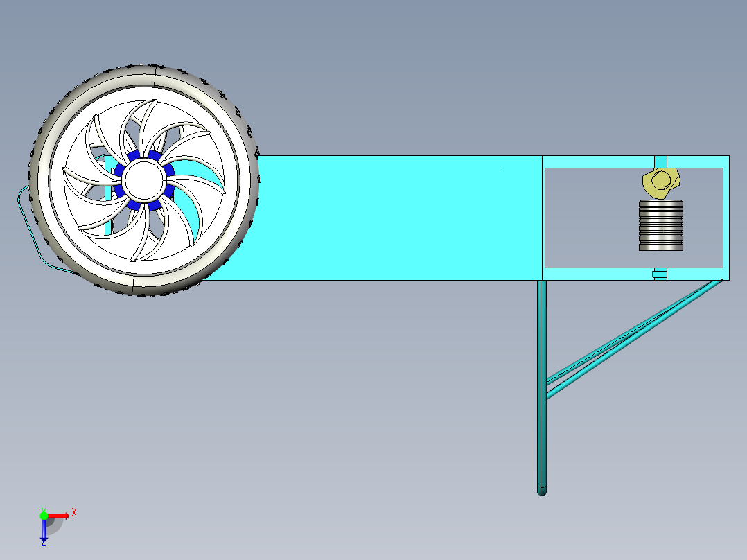 B3003941-卡丁车越野车俯视图